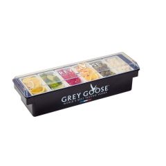 6 Cup Condiment Tray Solid Base