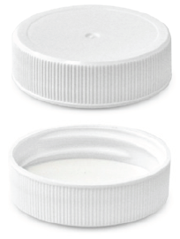 White Plastic Cap, Paper Liner