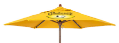 7.5' Woodgrain Market Umbrella Domestic