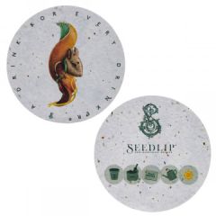 Round Grain Paper Coasters